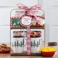 Holiday Gift Set: 2 Tier Tray with Classic Mugs - Walmart.com