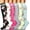 Koala, variant on Compression Socks for Women & Men Circulation(6 pairs)-Graduated Supports Socks for Running, Athletic Sports 10-Multicoloured-Small-Medium