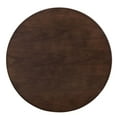 thumbnail image 3 of 28 inch Dining Table, Round, Gold Walnut, Wood, Metal Steel, Modern Contemporary, Mid Century Kitchen Room Cafe Bistro Restaurant Hospitality, 3 of 6