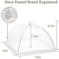 thumbnail image 2 of Pop-Up Mesh Food Covers 3 Pack - 14 Inch Insect-Proof Plate Tents for Outdoor BBQs, Picnics, and Parties, 2 of 5