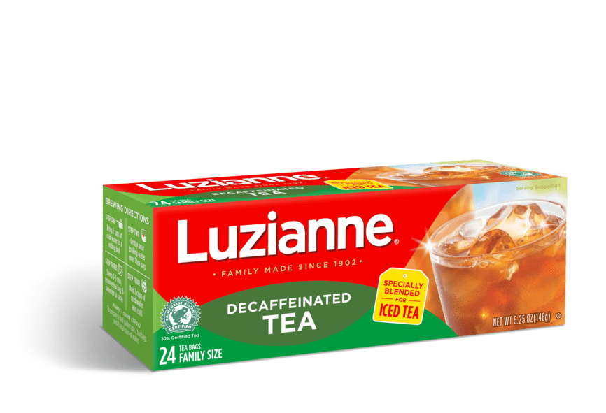 Luzianne, Decaffeinated, Black Iced Tea, Tea Bags, 24 Ct