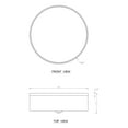 thumbnail image 3 of C Cattleya Dimmable 23W Selectable LED Flush Mount Ceiling Light - 15 in., 3 of 7