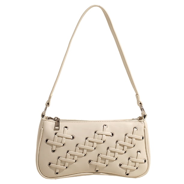 Bolso Mano Bandolera Hombro Mujer Bowknot PU Cuero Sólido Satchel Monedero