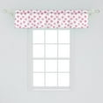 thumbnail image 2 of Ambesonne Pastel Window Valance, Brushstroke Soft Polka Dots, 42" x 12", Pink and White, 2 of 3