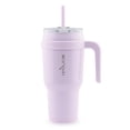 thumbnail image 1 of REDUCE Vaso de acero inoxidable con asa de 40 oz – Taza de viaje con aislamiento al vacío de doble pared, tapa a prueba de sudor y pajita reutilizable – Mantiene las bebidas frías durante 24 horas, se, 1 of 5