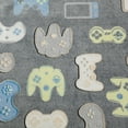 thumbnail image 3 of Your Zone Gray Gamer Polyester Velvet Plush Glow in the Dark  XL Oversized Throw Blanket, 50 X72 inches, Kids, 3 of 9
