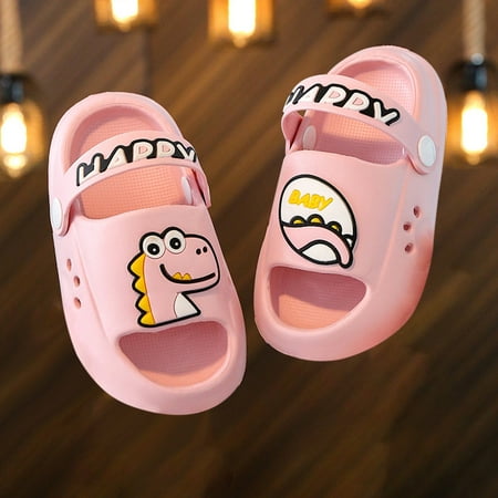 

dyfzdhu home slippers children kids breathable open toe children slippers cartoon soft sole in summer comfortable girls sandals