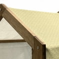 thumbnail image 4 of Quatrefoil Pet House, Traditional Abstract Pattern with Moroccan Middle Eastern Effects, Outdoor & Indoor Portable Dog Kennel with Pillow and Cover, 5 Sizes, Pale Yellow, by Ambesonne, 4 of 4