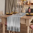 thumbnail image 2 of Table Runners 108 Inches Long Dress Scarves, Grey Farmhouse Coffee/Dining/Kitchen Table Runner for Living Room, Modern Abstract Art Ombre Striped 13x108 Inch, 2 of 9