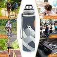 thumbnail image 6 of Motivational Water Bottle 32 oz with Straw, BPA Free Reusable Fitness Sport Bottle Perfect for Travel, School, Outdoors, and Gym Three Snowy Mountains, 6 of 6