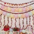 thumbnail image 5 of Flower Garland Rose Vines, 5 Strands Ft Flowers Vines for Bedroom with 33 Ft/LED String Lights, Rose Flower Garland Decoration, Rose Floral Garland for Room Table Wedding Decor, 5 of 5