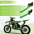 thumbnail image 4 of Palancas de freno y embrague cortas de motocicleta Unique Bargains para Kawasaki KX250 KX250F, palanca de freno de manillar para Kawasaki KX450 KX450XC KX450SR, aleación de aluminio verde, 4 of 7