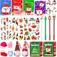 thumbnail image 5 of Christmas Advent Calendar for Kids, Pack of 28 Small Gifts for Advent Calendar Small Items Contents Squishies Toy Christmas Stickers Ballpoint Pen Sticky Notes Small Notepad, 5 of 6