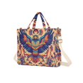 thumbnail image 7 of FORMRS Womens Corduroy Tote Bag Crossbody Shoulder Handbag with Pocket, Colorful Abstract Eagle, 7 of 7