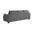 thumbnail image 4 of AC Pacific Thomas Modern Adult Sofa, Grey, 4 of 5
