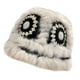 thumbnail image 2 of Sombrero de cubo de invierno, gorro de pescador cálido, tejido a mano único para damas, mujeres, viajes femeninos negro Macarena sombrero de copa, 2 of 6