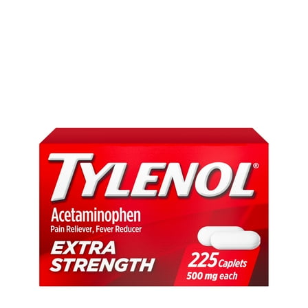 Tylenol Extra Strength 500mg Acetaminophen Caplets, Value Size, 225 Count