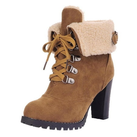 

NN Women s Chicago Heel Ankle Booties Women S Snow Boots