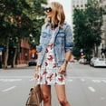 thumbnail image 4 of Fotbe Cartoon Lobsters Vestido de Verano sin Mangas para Mujer – Vestido Midi Línea A, Estilo Camiseta Floral, Vestido Playero Casual y Fluido, 4 of 7
