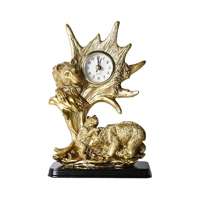 Animal Clock Ornament Desktop Desktop Animal Clock Clock Ornament Home Living Room Retro Cabinet Clock Ornament