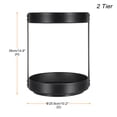 thumbnail image 2 of Uxcell Lazy Susan Turntable, 2 Tier Rotating Spice Racks Suitable for Furniture Pantry Kitchen Countertop Bathroom, 2 of 6