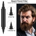 thumbnail image 3 of Beard Pencil Filler, Barber Styling Pen Dark Brown Shape Repair Coverage  for Men for Daily, 3 of 7