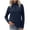 Navy-28, variant on Womens Half Zip Pullover Cropped Sweatshirts Sherpa Fleece Jacket Fuzzy Sweaters Plus Size Cute Winter Jackets
