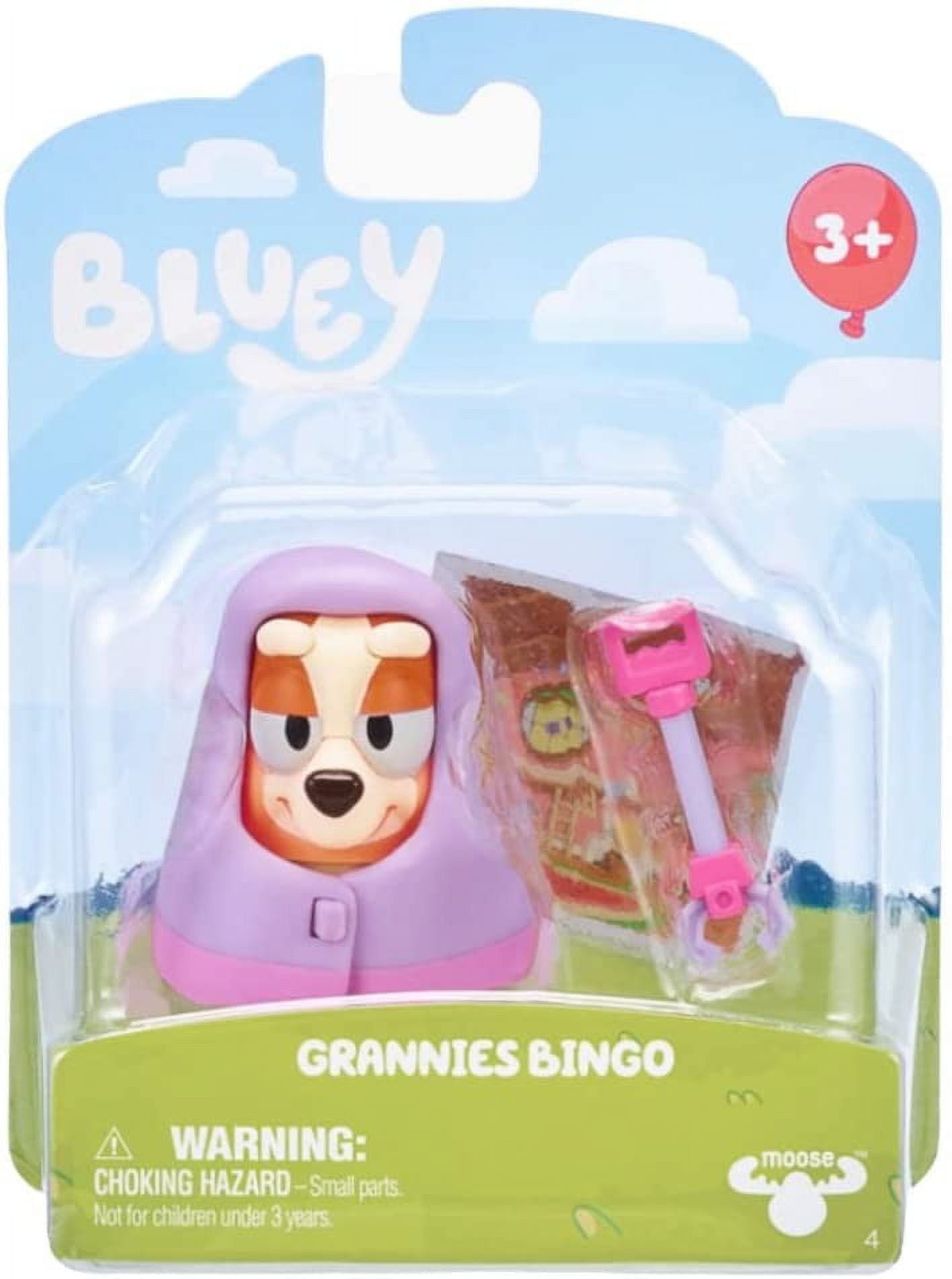 Bluey Grannies Bingo (Purple Hood) Mini Figure & Accessory