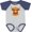 Baseball Heather and Navy, variant on Inktastic Highland Cow Boys or Girls Baby Bodysuit