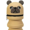 thumbnail image 3 of Little Yellow Bicycle: Retractable Pencil Case - Pug - Playful Brown Dog Character, Zipper Carry Pouch, Silicone, School Supplies & Utensil Storage, 3 of 8