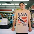 thumbnail image 2 of 90s United States Soccer Shirt, Retro USA Team Graphic Tee, 2 of 4