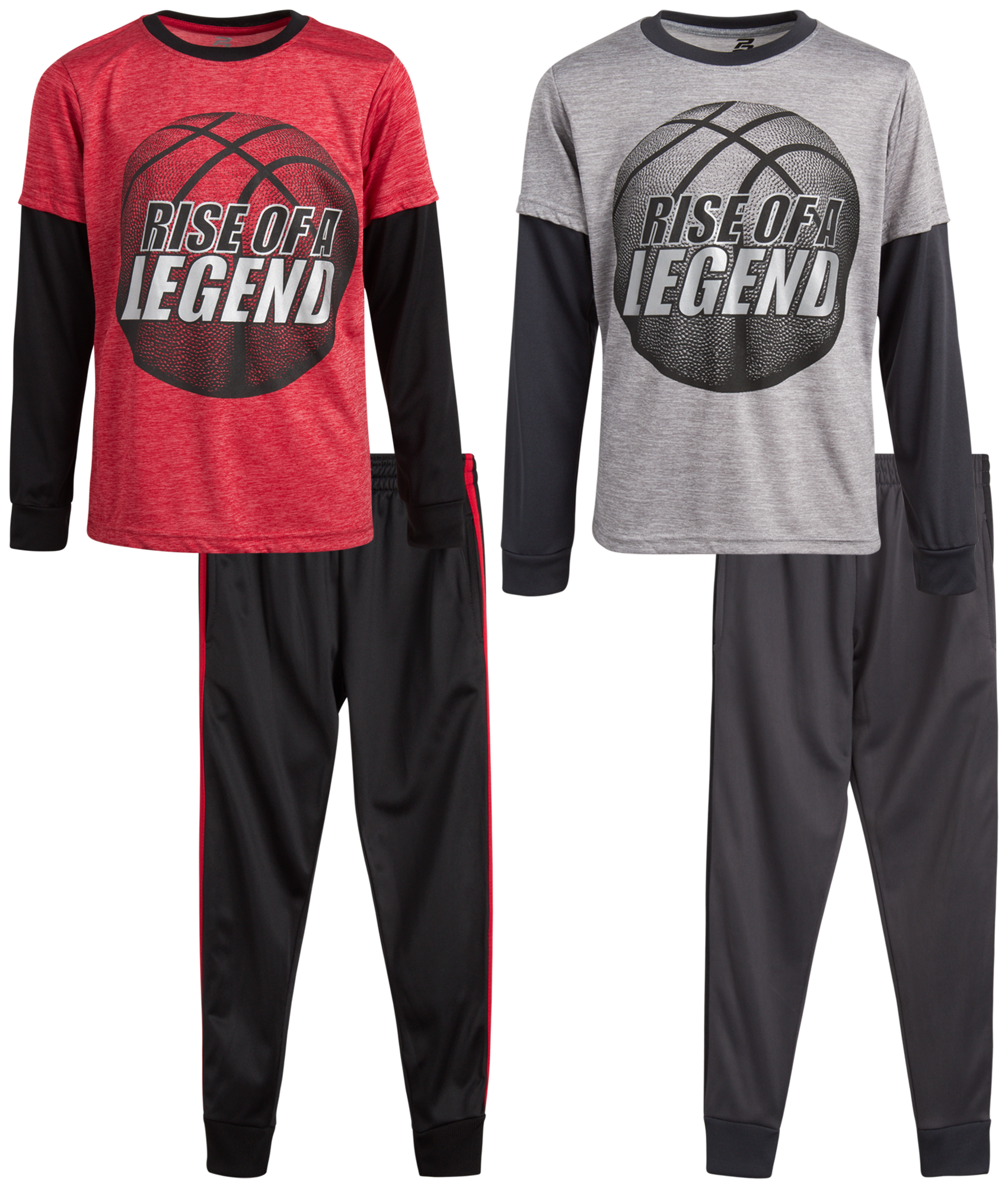 Pro Athlete Boys’ Sweatsuit Set 4 Piece Performance Shirt and Tricot