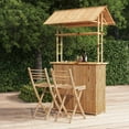 thumbnail image 1 of vidaXL 3 Piece Bar Set Bamboo, 1 of 5