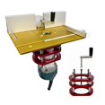 thumbnail image 2 of Router Lift 65mmDiam Motors Router Lift Table Base Alum Woodworking Router Table Insert Plate Board For Trimmer Engravinger Base ,Easy Setup, 2 of 7
