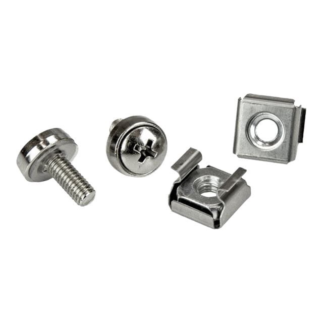 StarTech.com Vis de Rack - Lot de 20 - Outil d'Installation - Vis M5 12 mm - Écrous M5 - Vis de Montage pour Armoire et Écrous de Cage (CABSCRWM520) - Vis et Écrous de Rack