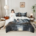 thumbnail image 4 of Feelyou Couple Wolf Wildlife Full Size Comforter Sets, Rustic Farmhouse Lake Bedding Comforter Set, Western Jungle Animal Reversible Bedding Sets, Super Cozy Room Decor, 3-Piece, 4 of 8