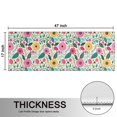 thumbnail image 5 of Kitchen Rugs Sets Of 2,Pioneer Flower Floral Print Pattern Anti Fatigue Kitchen Mat Rugs Non Slip Washable,Decorative Kitchen Floor Mats for Kitchen,Sink,Laundry,17"X47", 5 of 5
