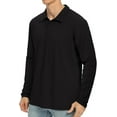 thumbnail image 2 of Iceglad Polo Shirts for Men Long Sleeve Soft Cotton Collared Shirt, 2 of 6