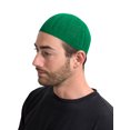 thumbnail image 2 of Candid Signature Thin Cotton Crochet Skull Cap Kufi All Season, Green, 2 of 3