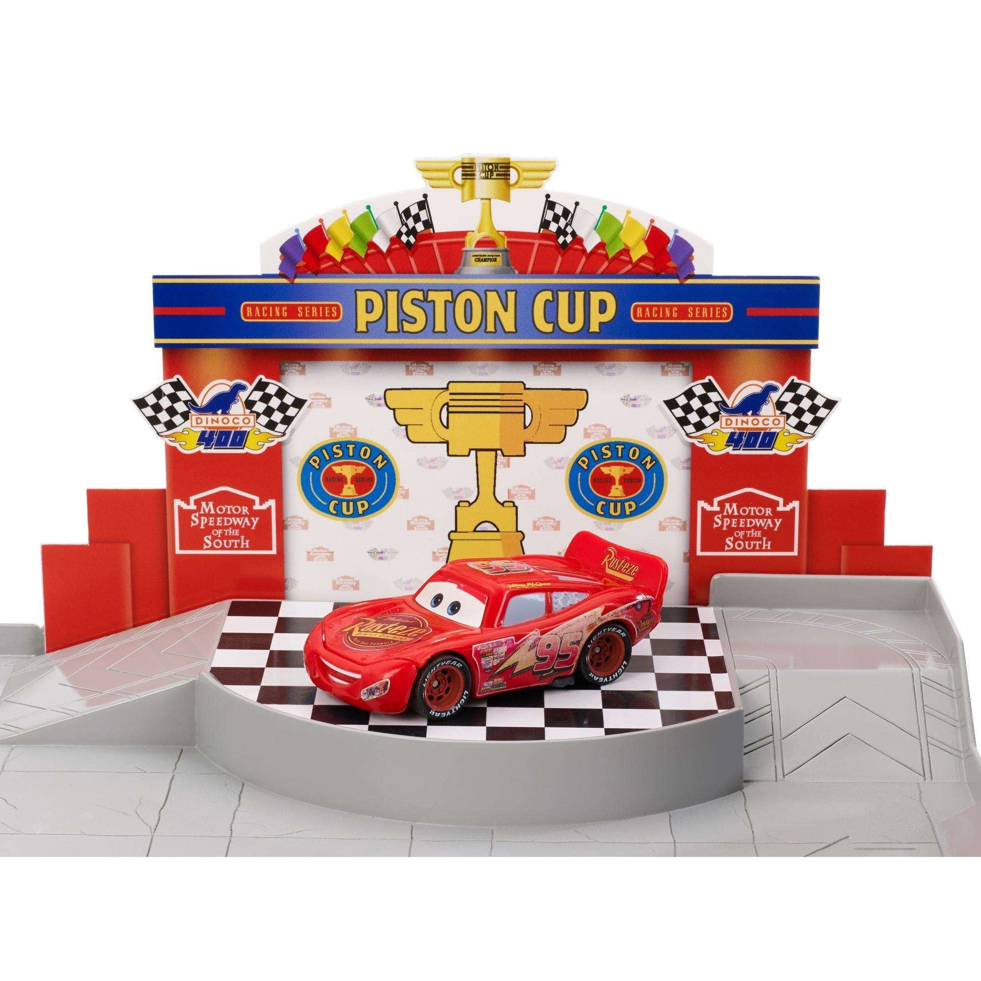 piston cup racing garage