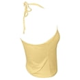 thumbnail image 6 of oqasdz Women Tank Tops Workout Halter Neck Slim Fit Camisole Solid Color Sleeveless Stretchy Tank Top Athletic Casual Outdoor, 6 of 7