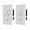 White, variant on USB Wall Outlet 2-Ports , 30W (6.0A) Dual USB-C Tamper Resistant Receptacle, 15A Duplex Outlet with Type C Port, UL Listed, Screwless Wall Plate Included,White 2PC