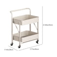 thumbnail image 4 of Clothing & Wardrobe Storage Folding Storage Trolley Folding Shelf Multi-Layer Organizer Trolley Removable Shelf Folding Storage Trolley, 4 of 9