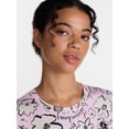 thumbnail image 5 of Joyspun Women’s Dreamy Soft Collection Short Sleeve Sleep Shirt, Sizes S/M to 2X/3X, 5 of 6