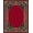 Red, Pattern 4, variant on ODIKA 4'x6' Machine Washable Non-Slip Area Rug, Vintage Kaleidoscope Herringbone Walkway Treasure High Traffic Rug, Red, 466163
