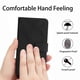 thumbnail image 5 of For Samsung Galaxy A56 Case Skin-Touch Lines PU Leather Flip Phone Cover - Black, 5 of 5