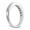 thumbnail image 6 of 14K White Gold Ring Band Wedding Diamond Square, 6 of 7