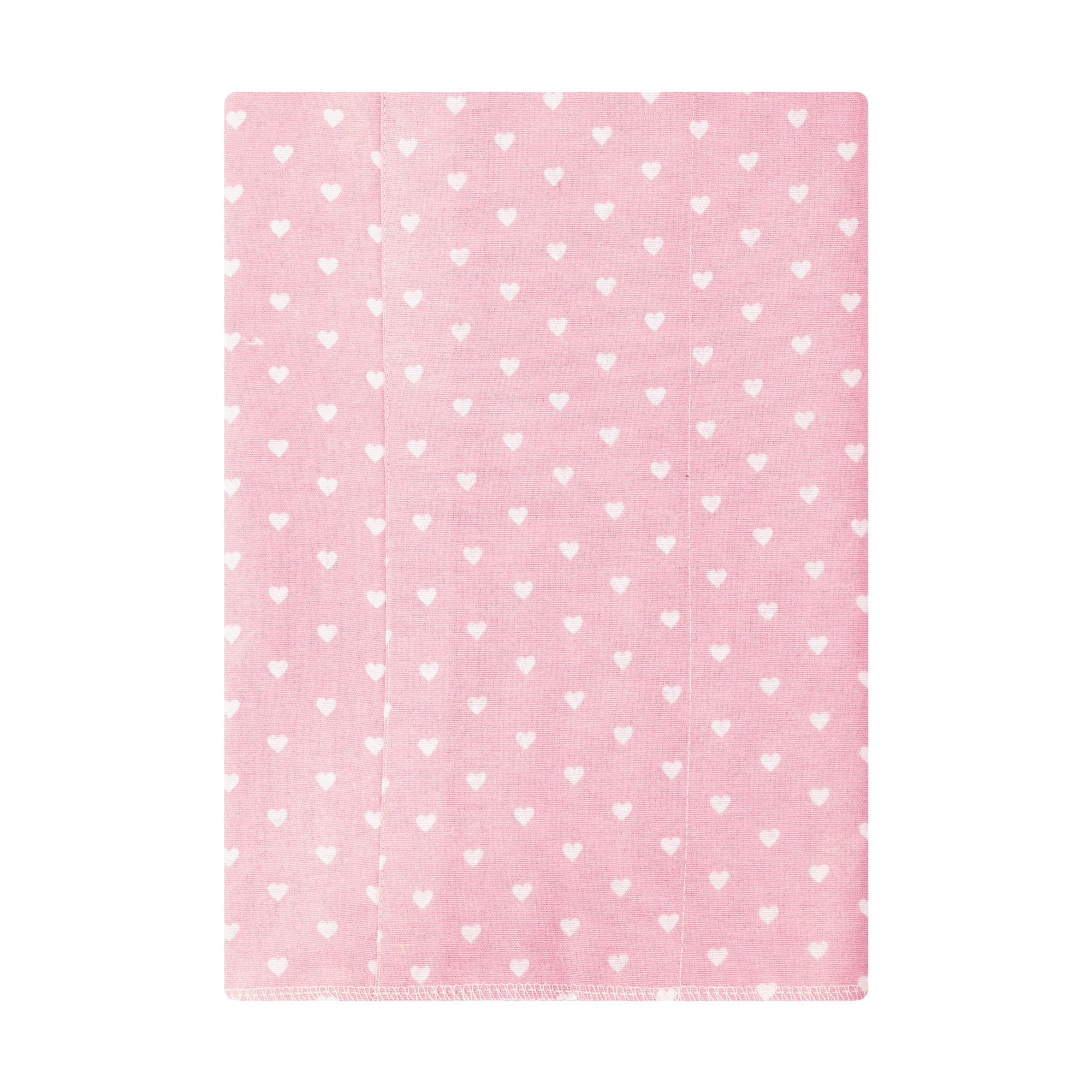 Hudson Baby Girl Cotton Polyester Flannel Burp Cloths 4-Pack, Multi Color Girl Elephant, One Size