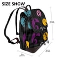 thumbnail image 2 of Goofa The Nightmare Before Christmas Pattern Leather Backpack Purse for Women Fashion Multipurpose Design Handbag Ladies Shoulder Bags Travel Backpack, 2 of 4