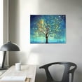 thumbnail image 3 of Nawypu Teal Tree Wall Art Decor Tree of Life Modern Abstract Canvas Painting Prints Pictures Artwork Home Decor for Kitchen Living Room Dining Room, 3 of 4